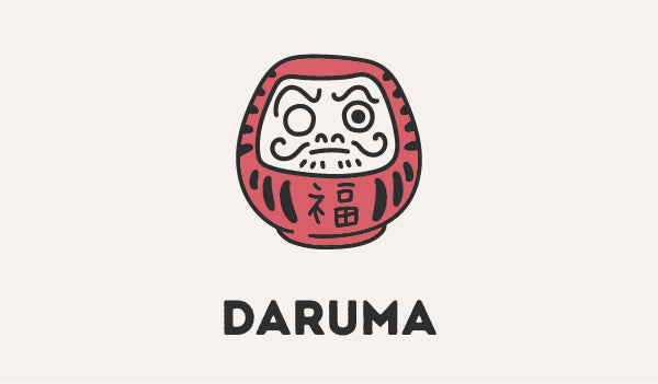 Japanese daruma doll simple icon security wealthy Vector Image