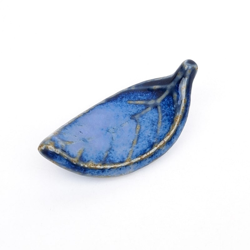 Japanese Chopstick Rest – Blue Leaf
