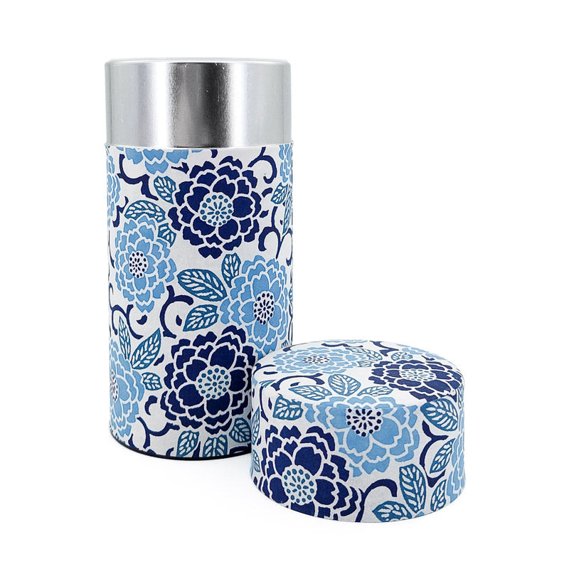 Japanese Tea Box Washi Paper - Blue