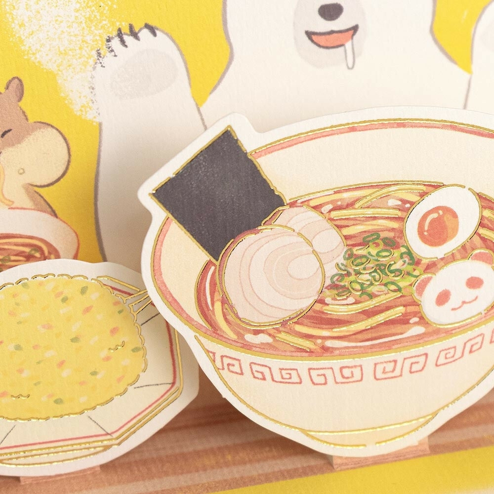 3D Pop-Up Birthday Card - Ramen