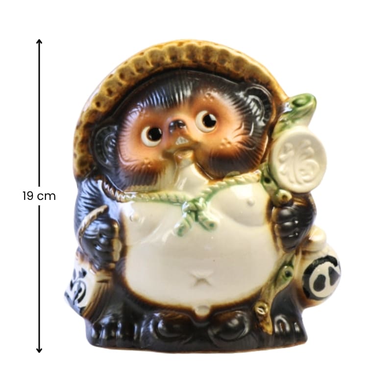 Japanese Tanuki statuette 19 cm