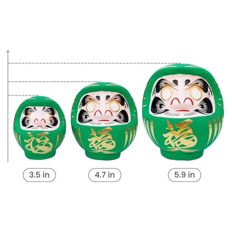 Japanese Daruma - Green
