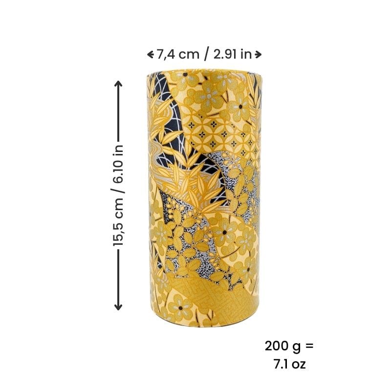 Golden Washi Japanese Tea Caddy