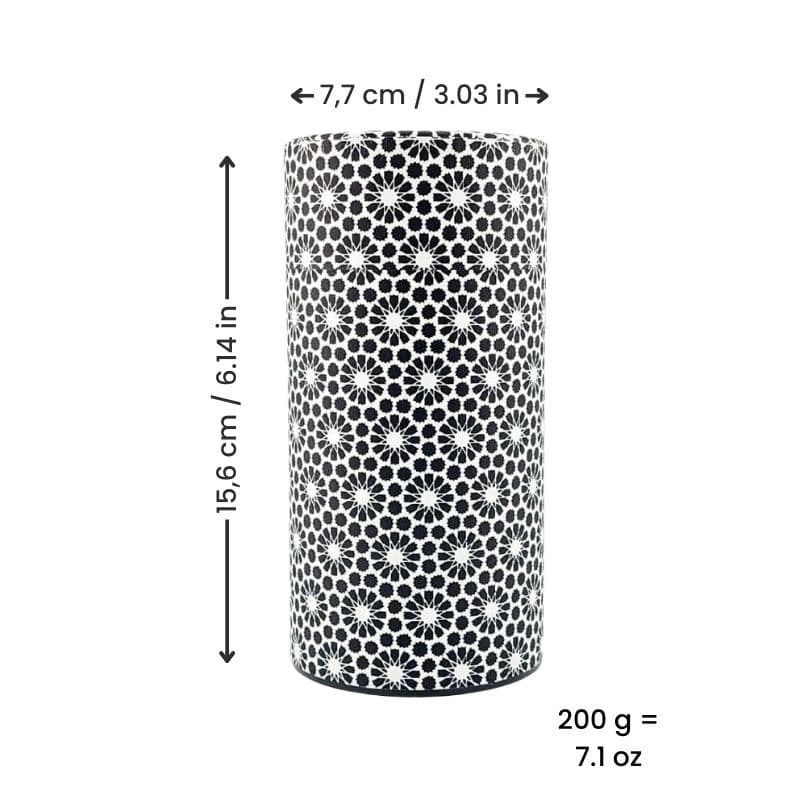 Washi Tea Canister - Kiku
