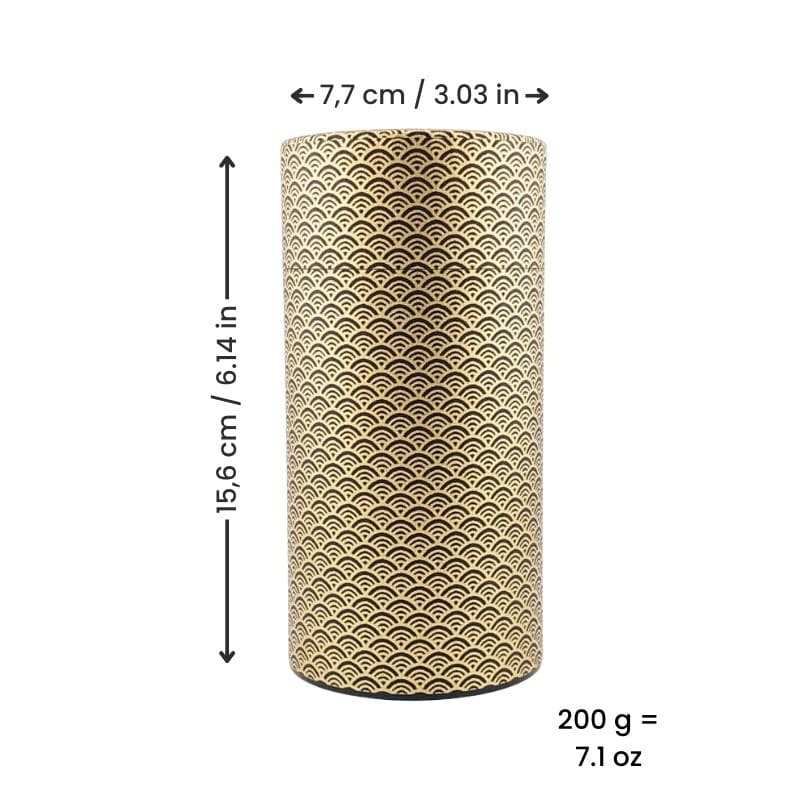 Washi Tea Canister - Seigaiha