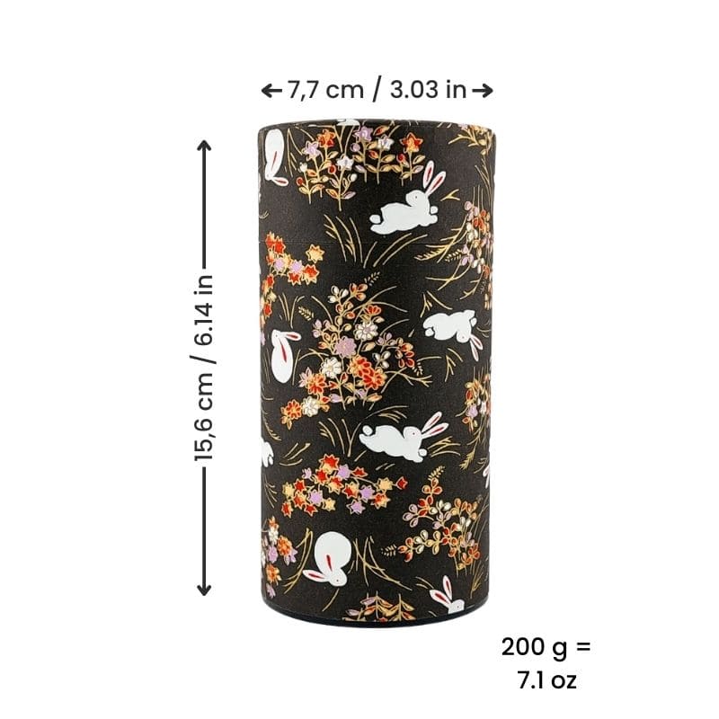 Washi Tea Canister - Usagi