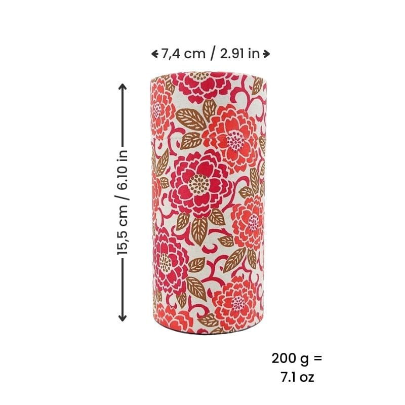 Washi Paper Tea Box - Orange