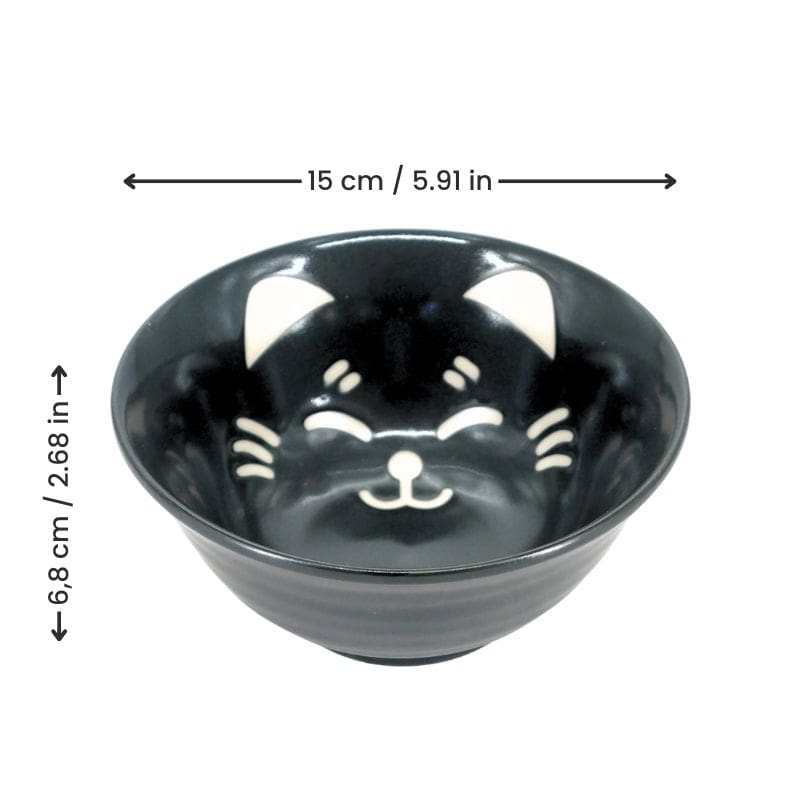 Set of 2 Ramen Cat Bowls