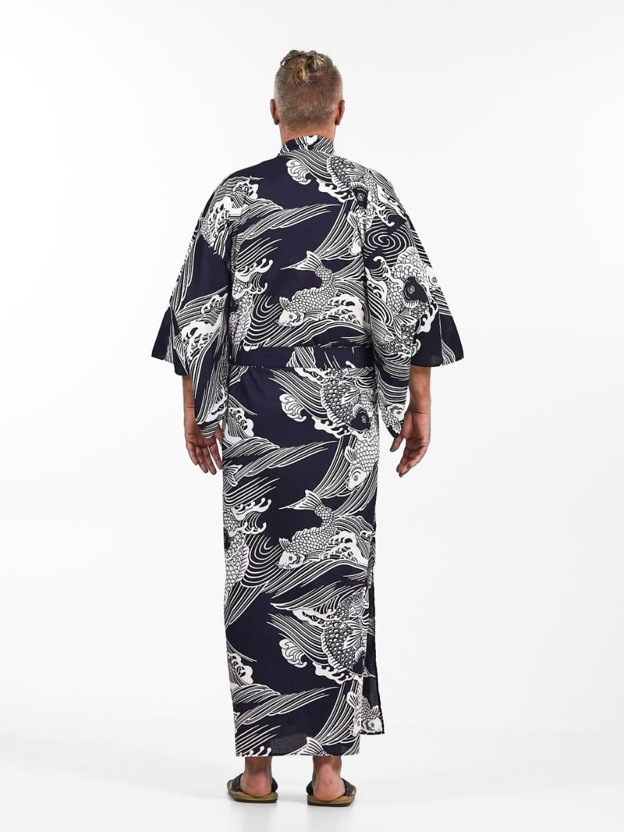 Yukata Kimono Men - Koi Fish