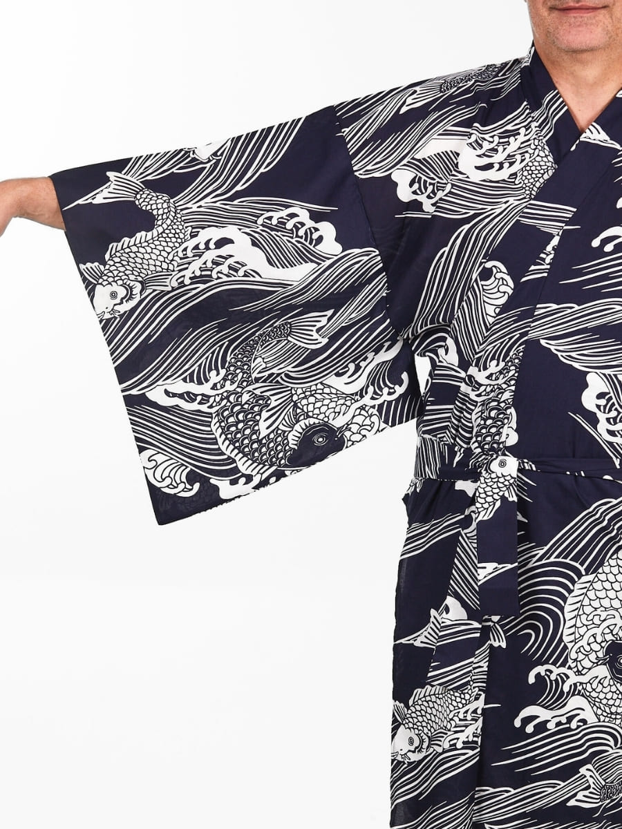 Yukata Kimono Men - Koi Fish