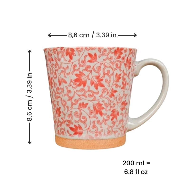 Japanese Ceramic Mug - Red