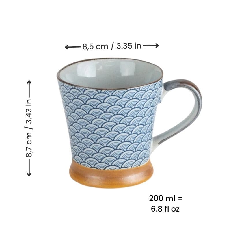 Blue Japanese Mug