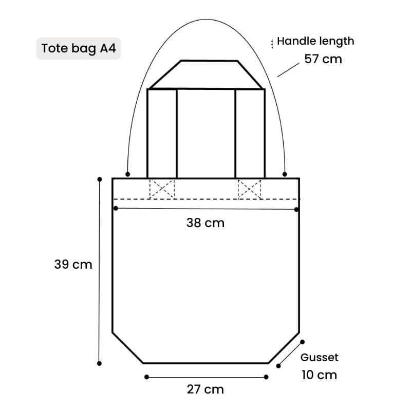Japanese Tote Bag – Ivory Shiba Daruma