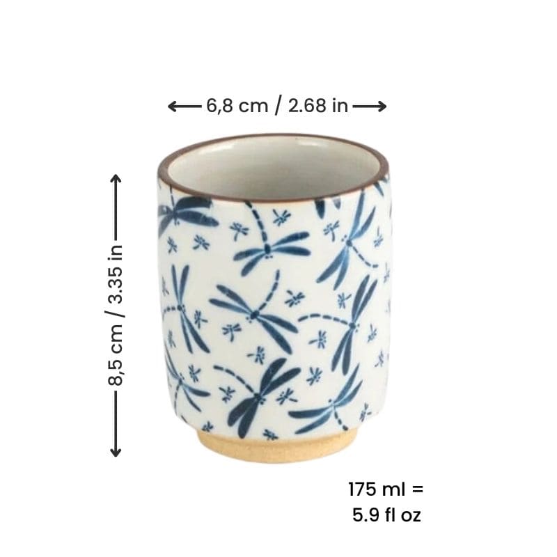 Japanese Tea Cup - Dragonfly