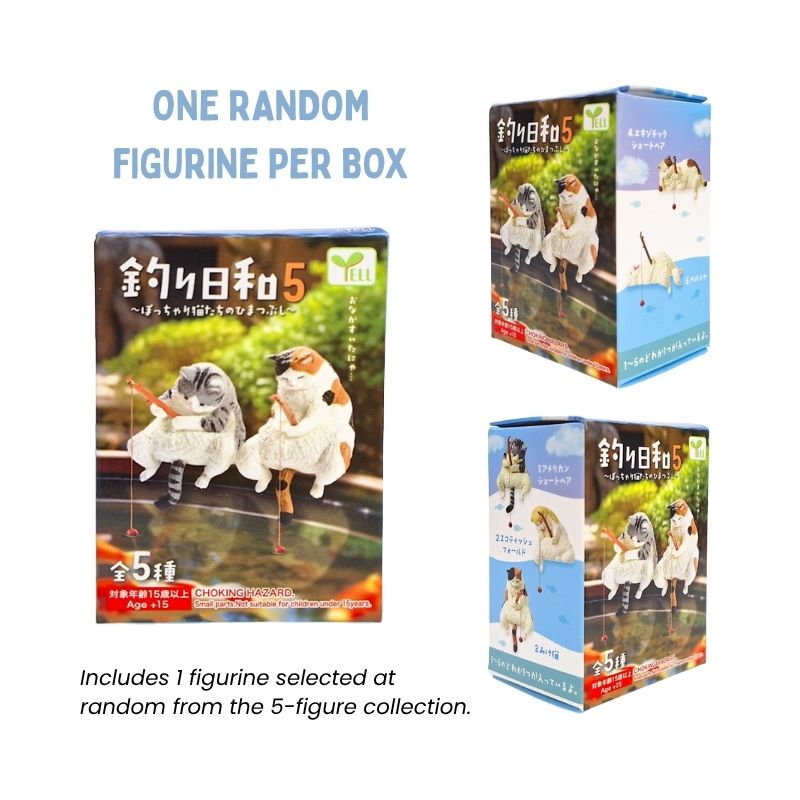 Gachapon Toy – Cat with Fishing Rod