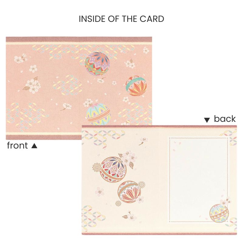Japanese Greeting Card - Temari
