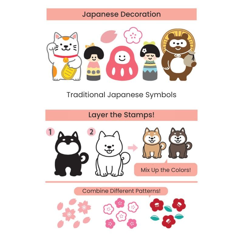 Clear Stamps - Japanese Fuku