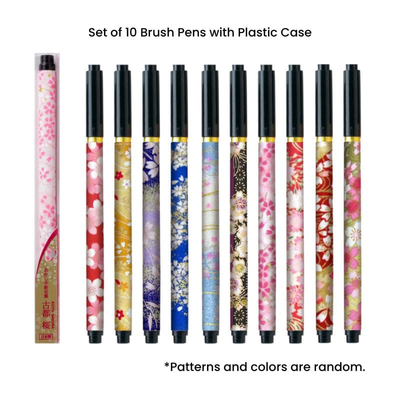Set of 10 Koto Sakura Brush Pens