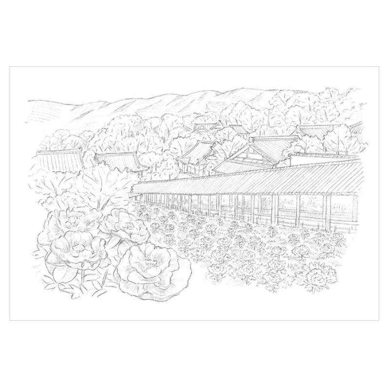 Adult Coloring Pages – The Four Seasons of Nara