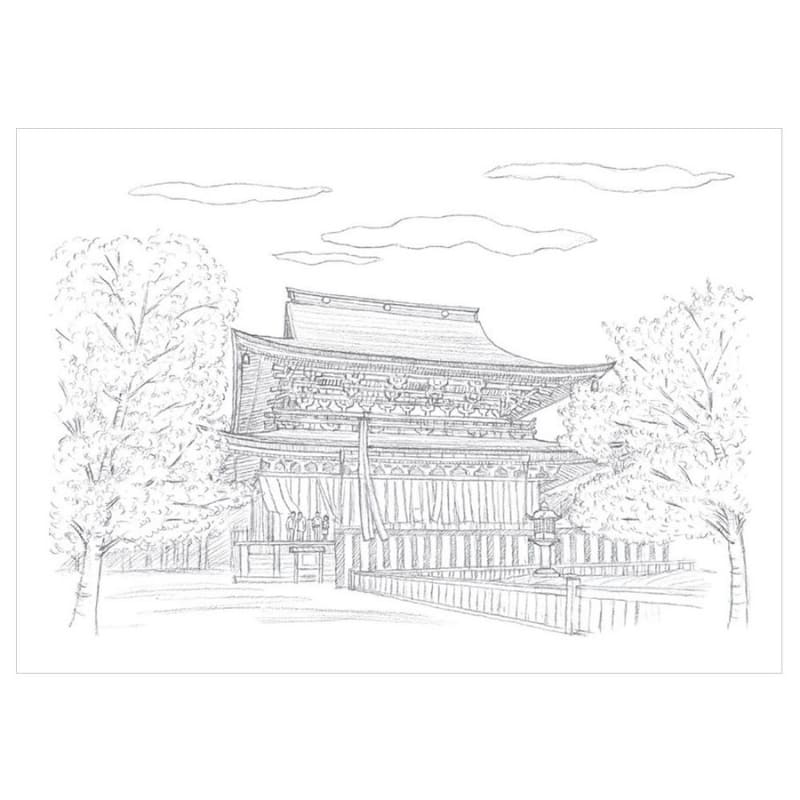 Adult Coloring Pages – The Four Seasons of Nara