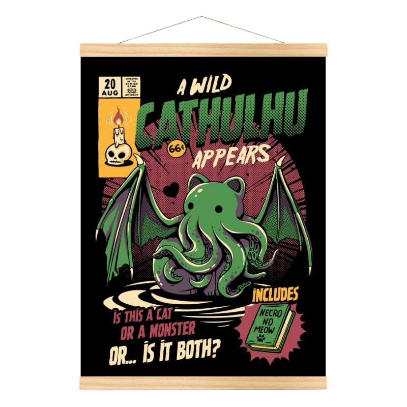 Japanese Cathulhu Poster - A3