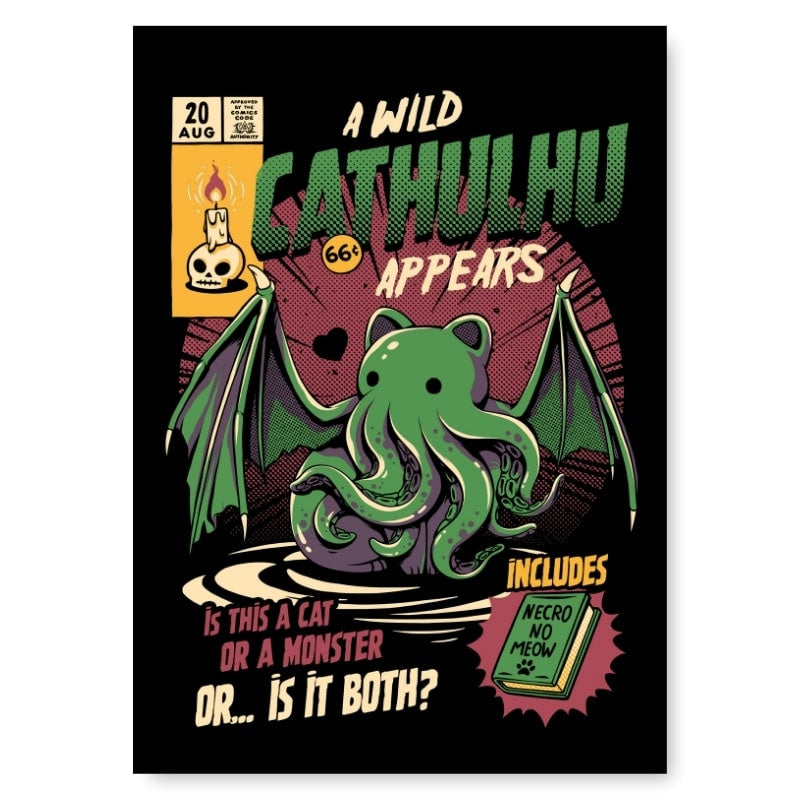 Japanese Cathulhu Poster - A3