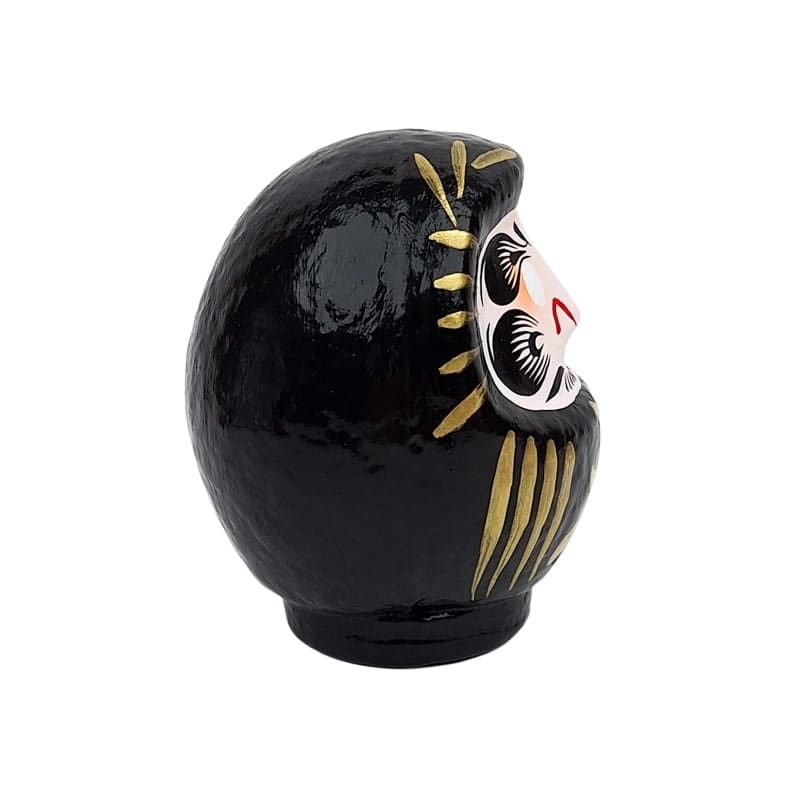Black Japanese Daruma – 3.5” to 5.9”
