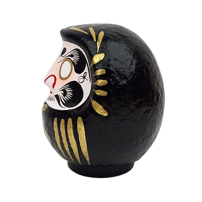 Black Japanese Daruma – 3.5” to 5.9”