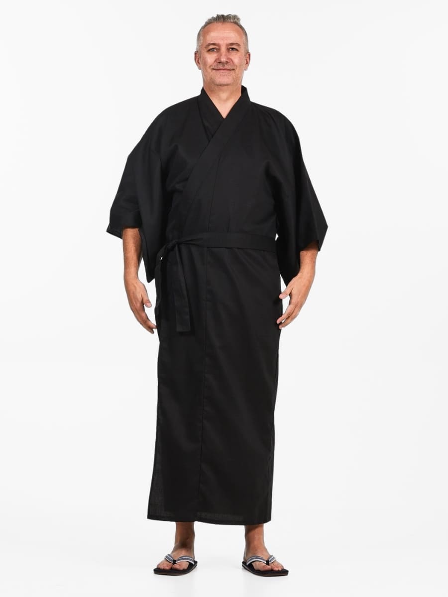 Black Men’s Kimono One Size