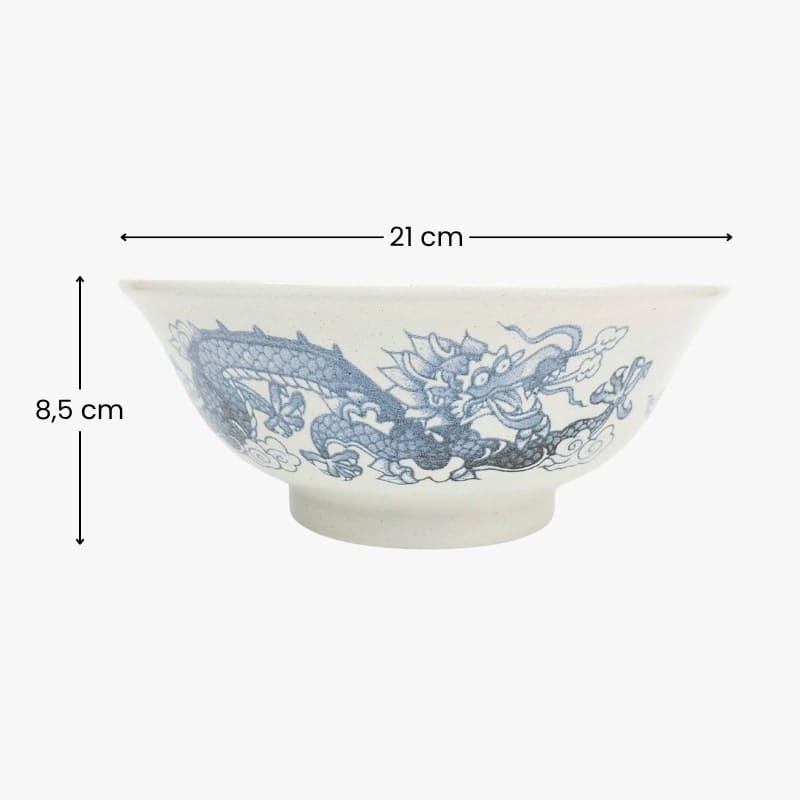 White Japanese Ramen Bowl