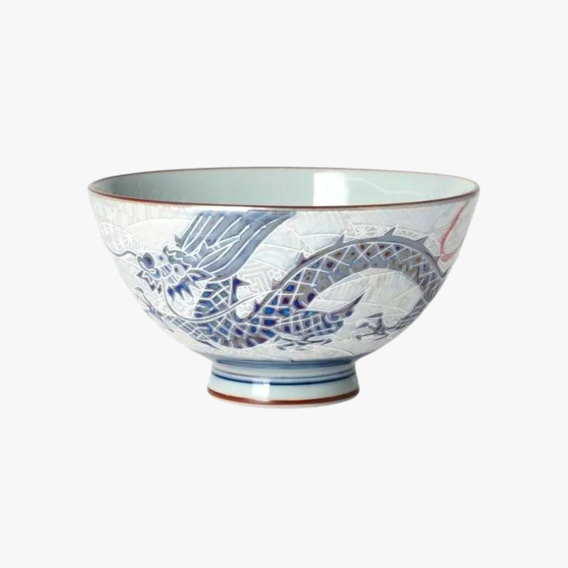 Dragon Japanese Ceramic Bowl