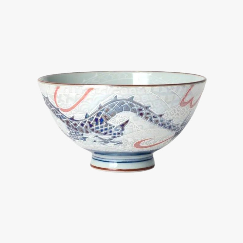 Dragon Japanese Ceramic Bowl