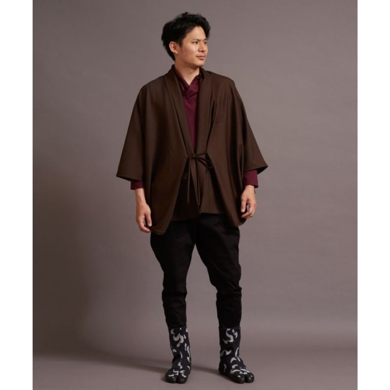 Brown Kimono Jacket Men One Size