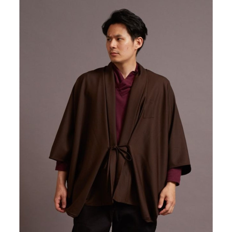 Brown Kimono Jacket Men One Size