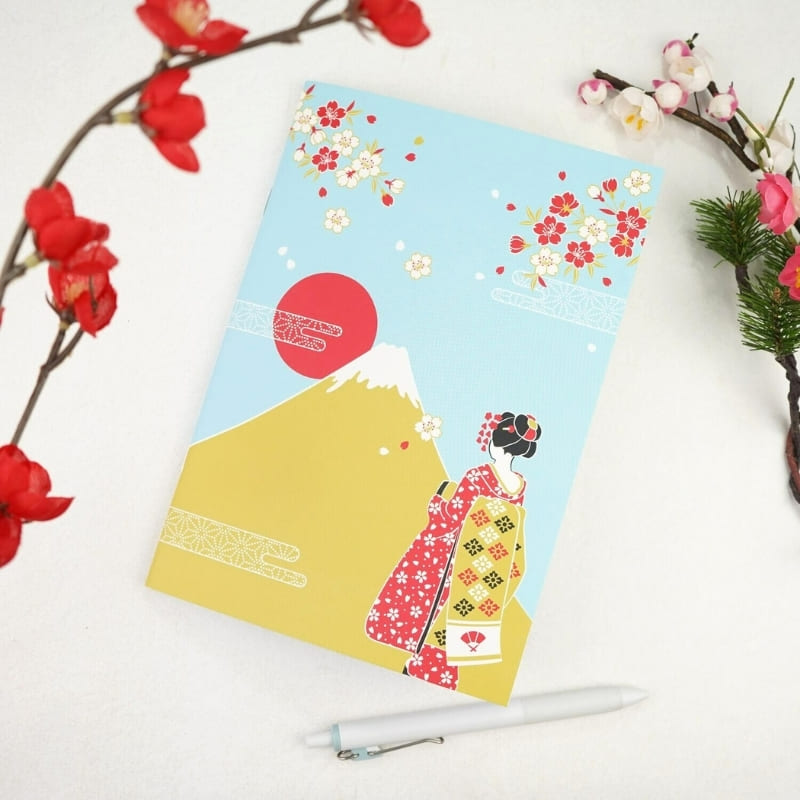 Japanese notebook Maiko & Mount Fuji