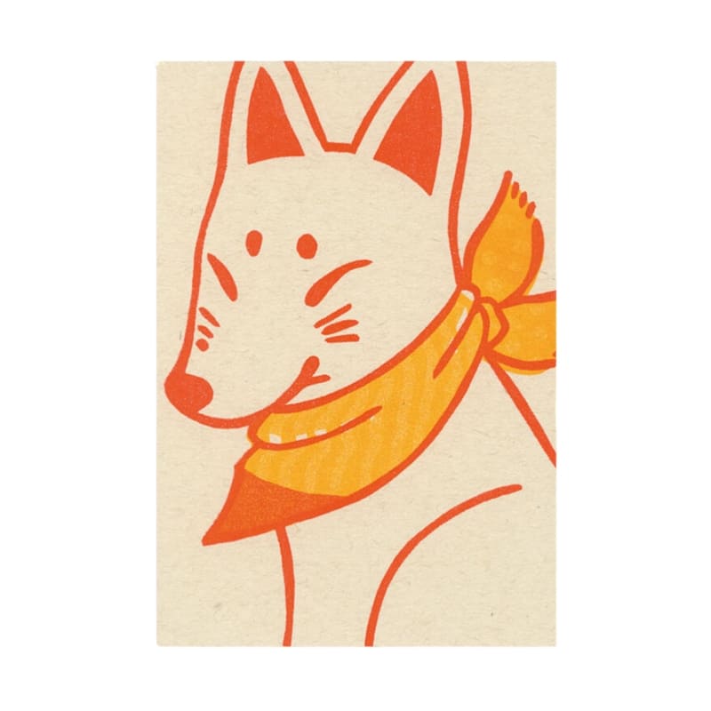 Japanese Postcard Kitsune