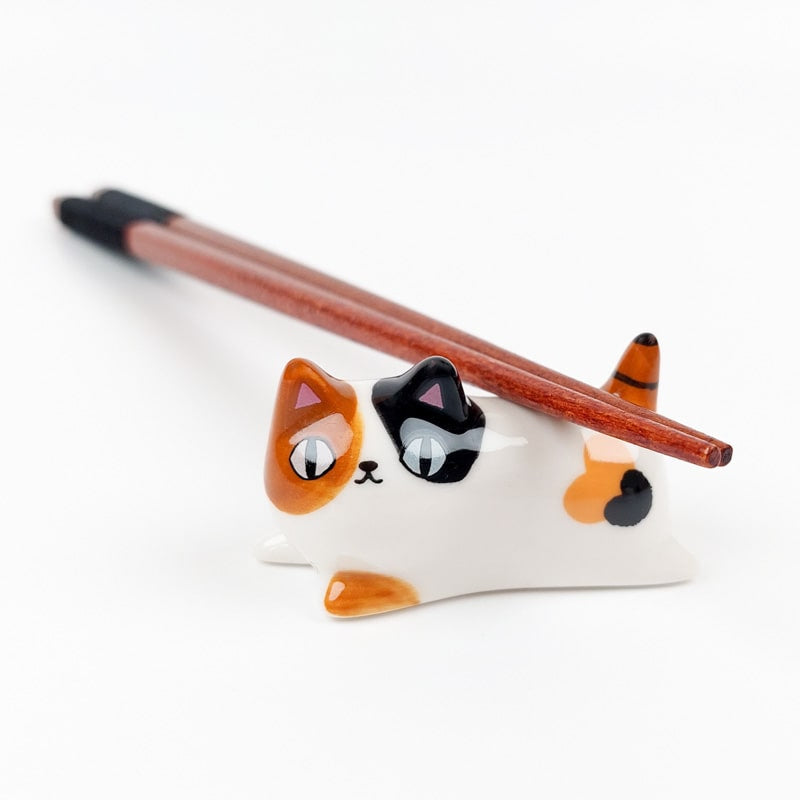 Chopstick Rests Set - Three Cats