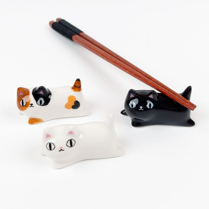 Chopstick Rests Set - Three Cats