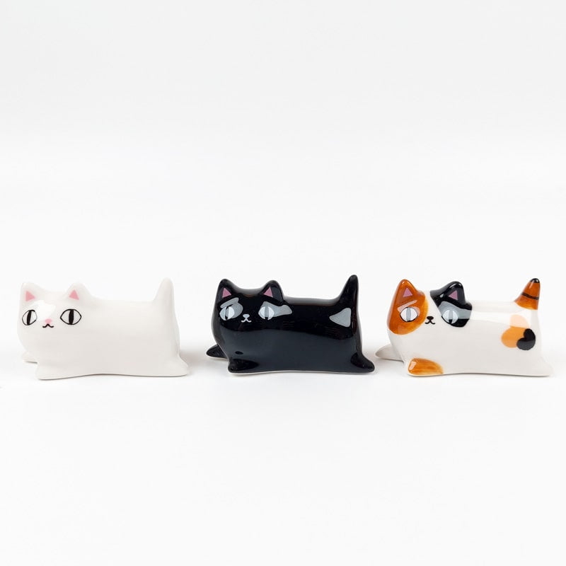 Chopstick Rests Set - Three Cats