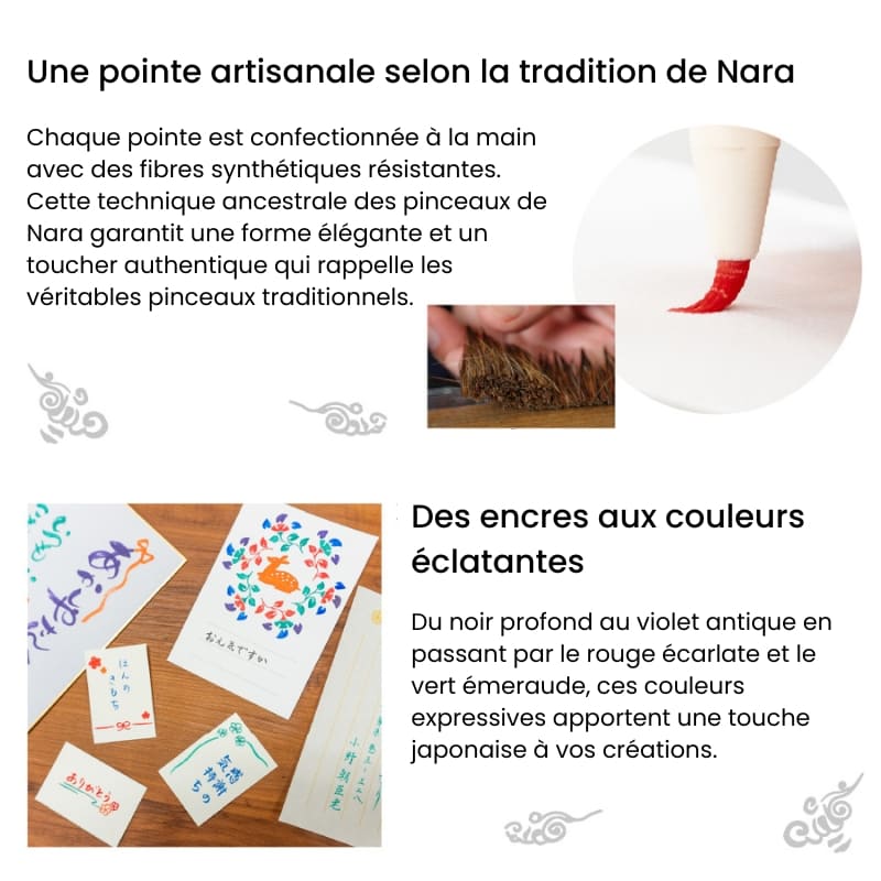 Set of 6 Tenpyo no Yume Color Brush Pens