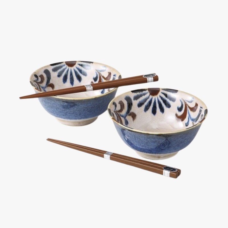 Handcrafted Japanese Bowls Set