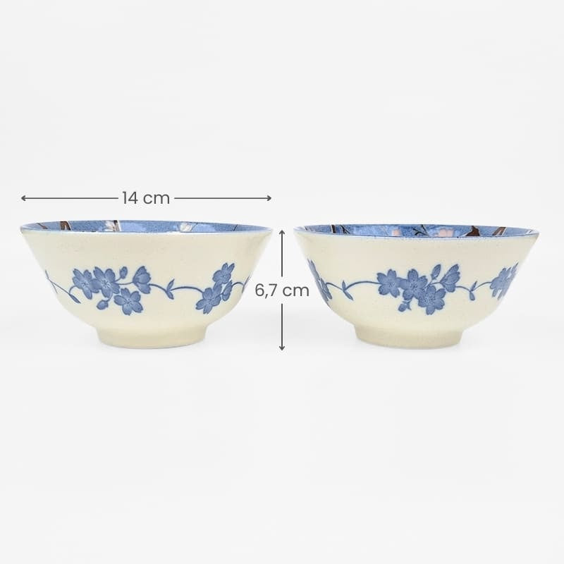 Coffret Petits Bols Japonais Fuji Sakura