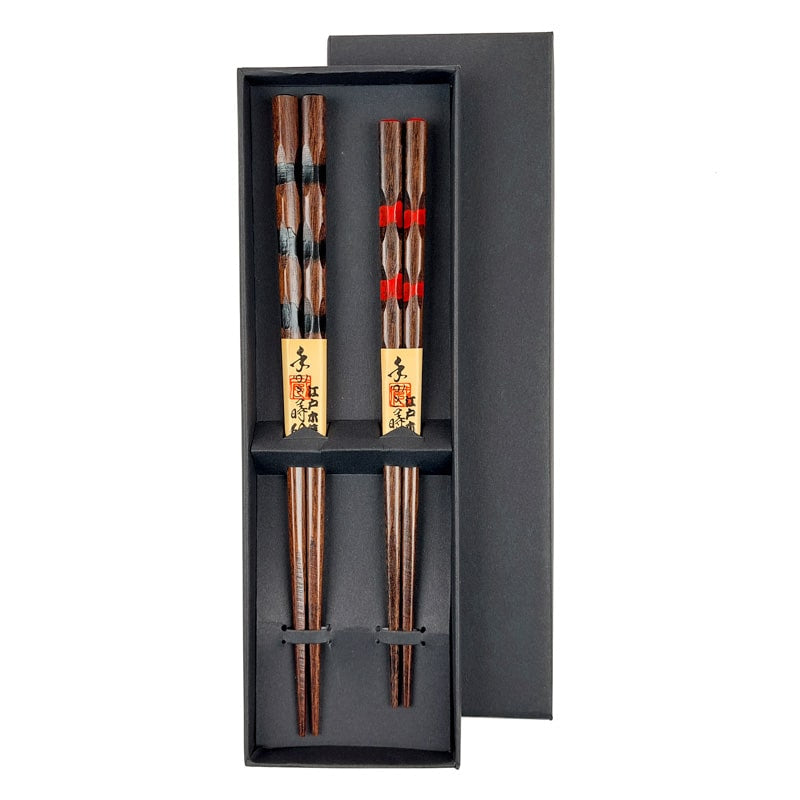 Duo Japanese Wooden Chopsticks