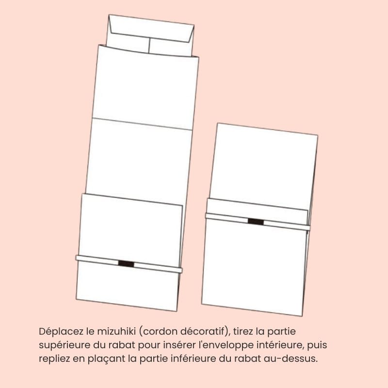 Japanese Shugi-bukuro Pink Flowered Envelope