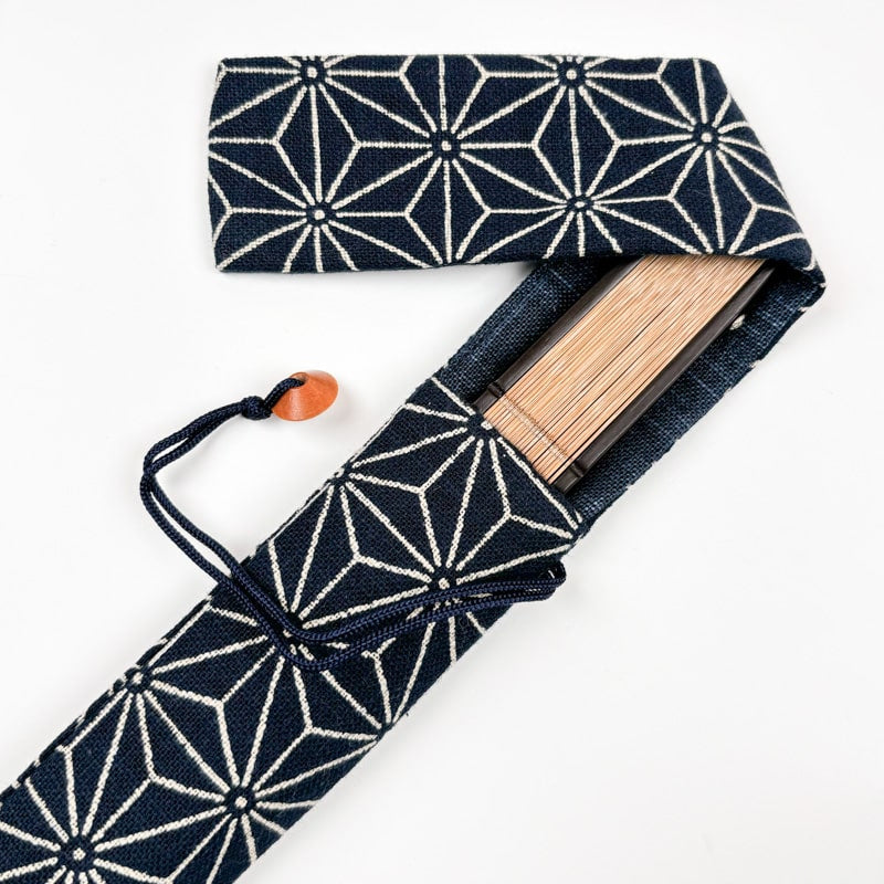 Fan Clutch Bag - Asanoha