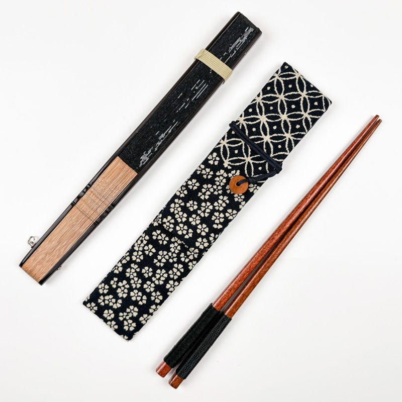 Fan Clutch Bag - Sakura