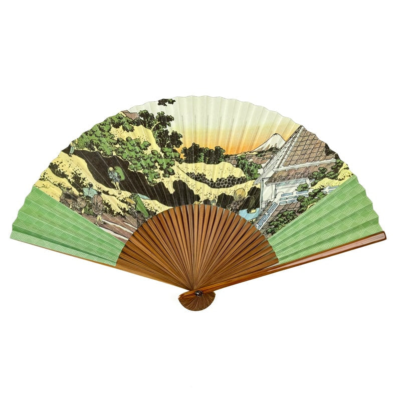 Fan with Japanese Print
