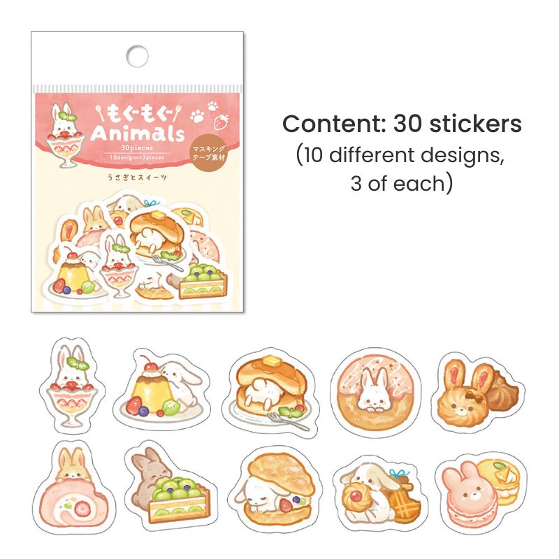 Flake Stickers – Kawaii Rabbit