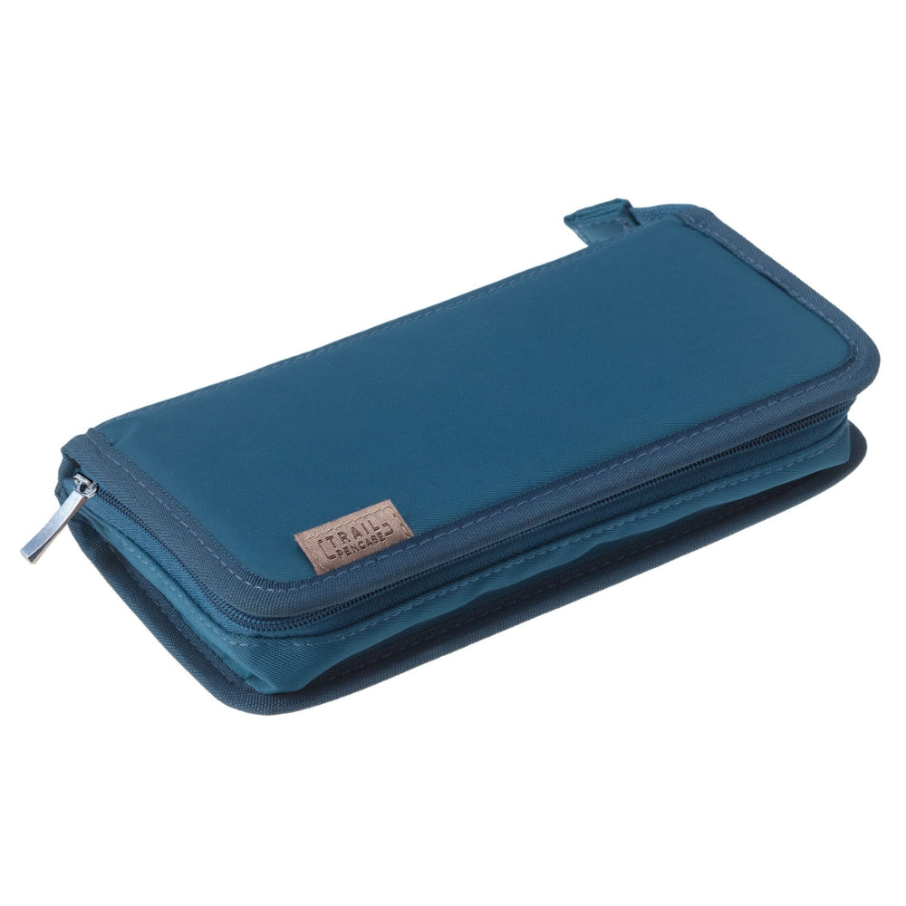 Flat Pencil Case - Navy Blue