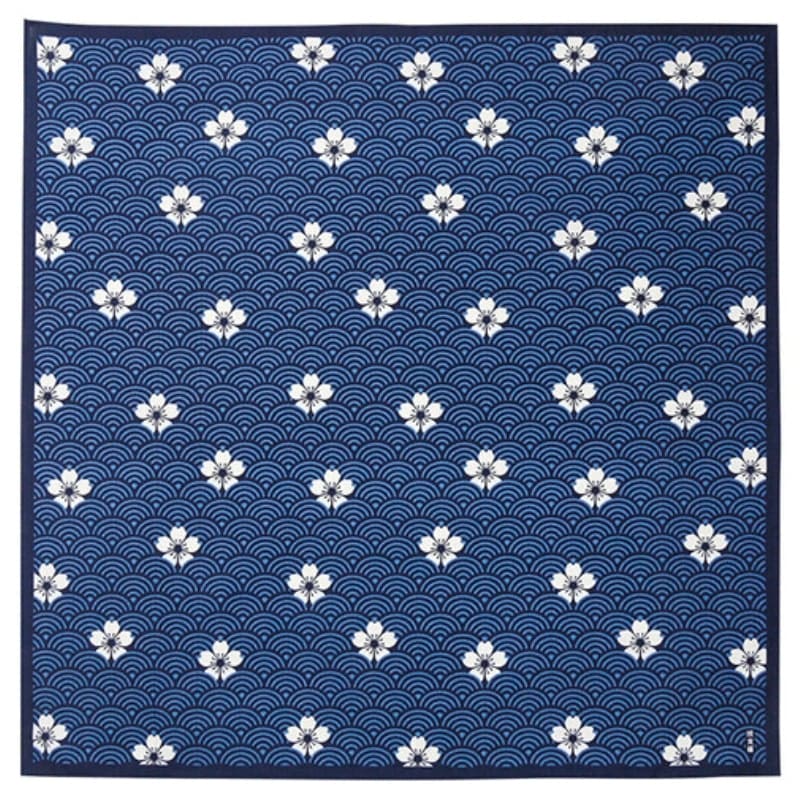 Furoshiki Cloth – Seigaiha Pattern – 28x28